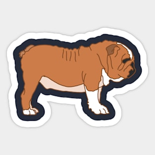 Bulldog Pocket Tee Sticker